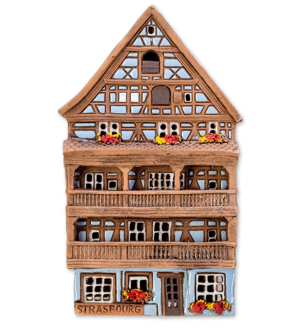 Ceramic plaque of original house in Alsace ALS 315 PL 2