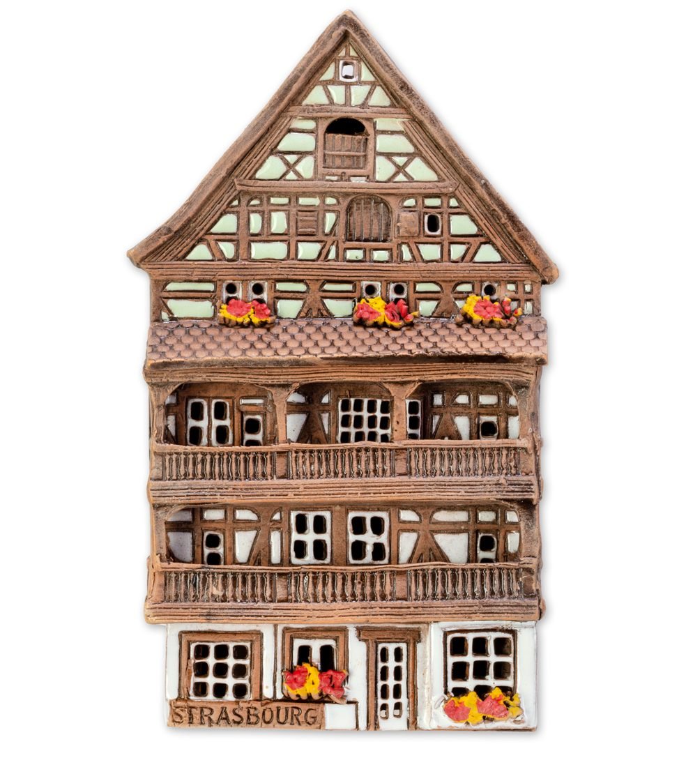 Ceramic plaque of original house in Alsace ALS 315 PL 3