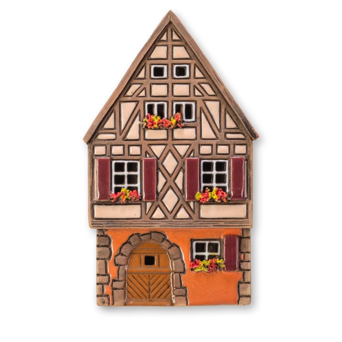 Ceramic plaque of original house in Alsace ALS 64 PL 2