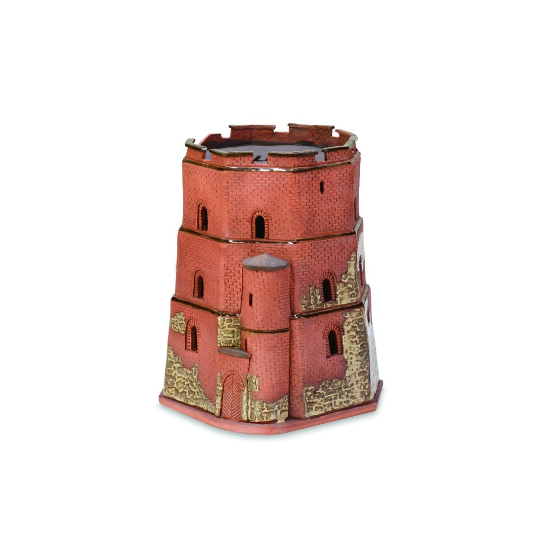 Ceramic miniature of the Gediminas castle tower in Vilnius LT 06