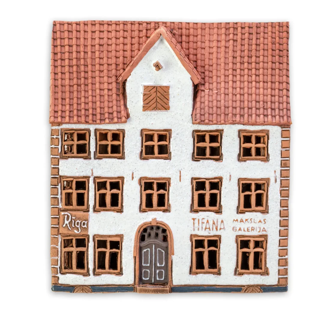 Ceramic plaque of original house in Riga LV 09 PL