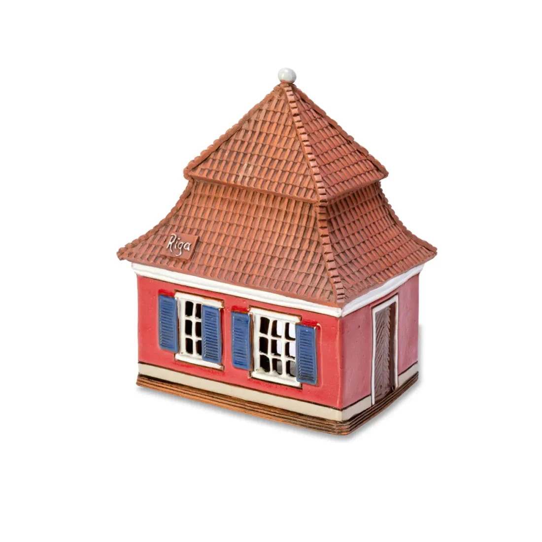 Ceramic miniature of the original house in Riga LV 10