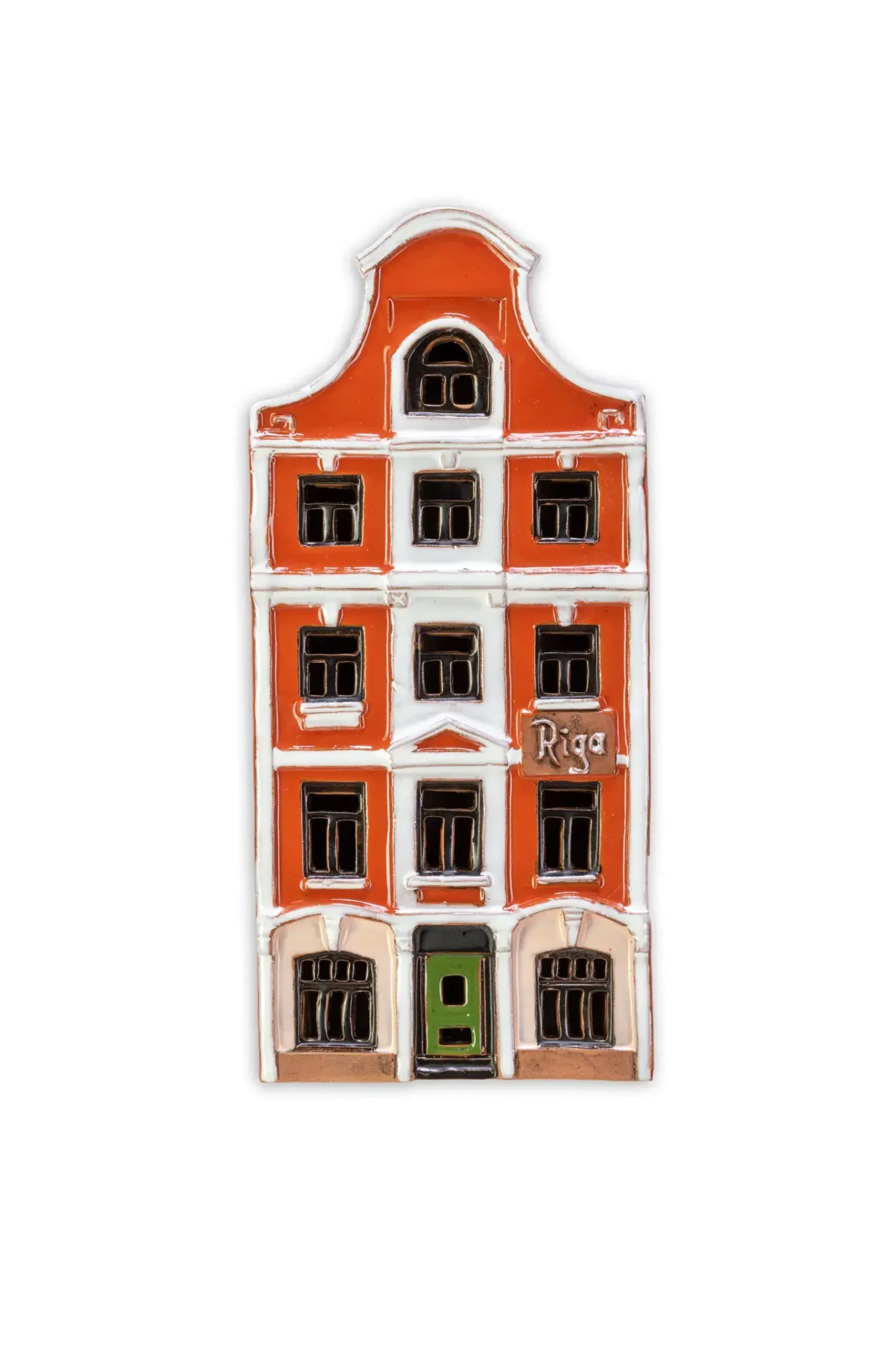 Ceramic plaque of original house in Riga LV 19 PL