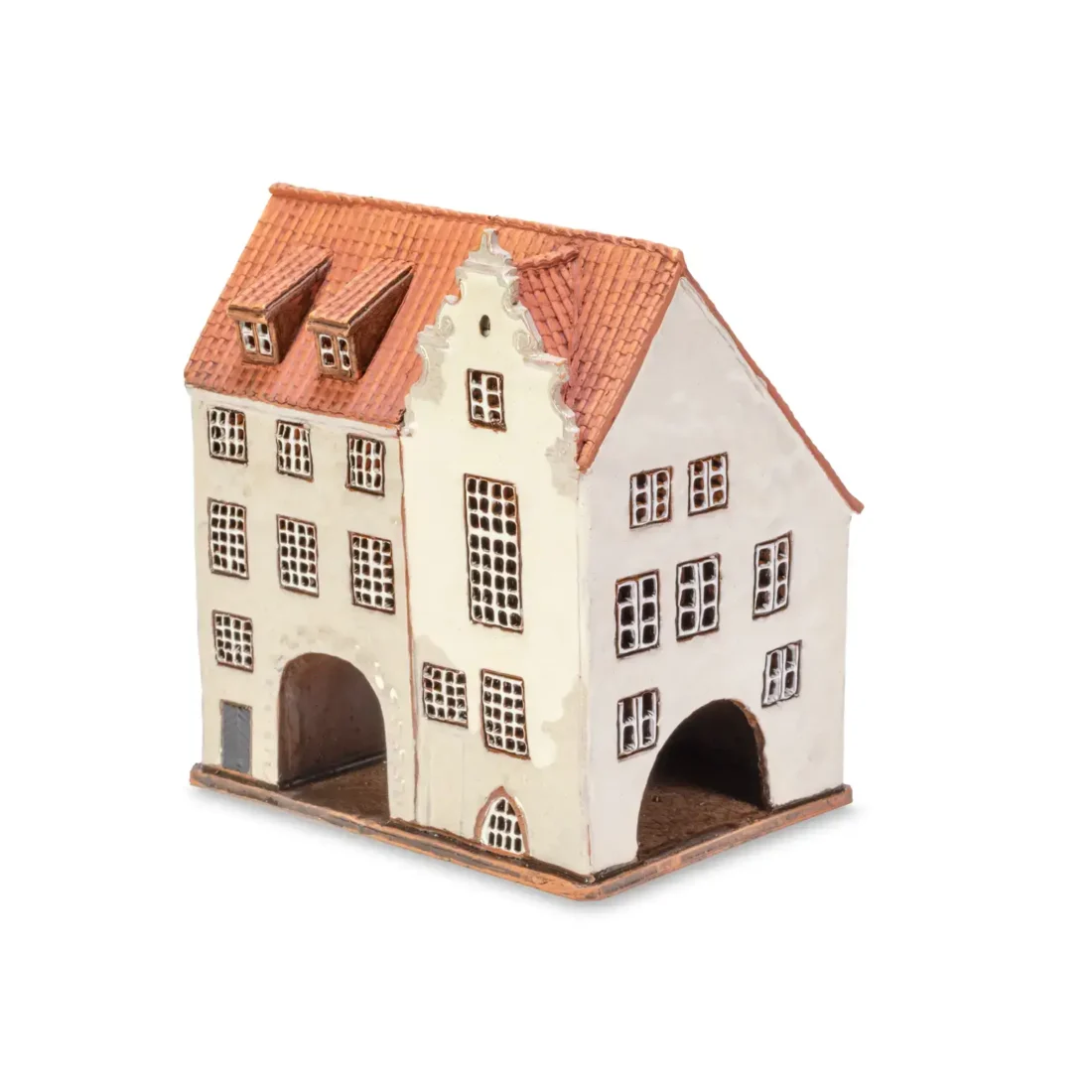 Handgemachte keramische Miniatur, originalgetreue Kopie eines Gebäudes in Riga LV 05