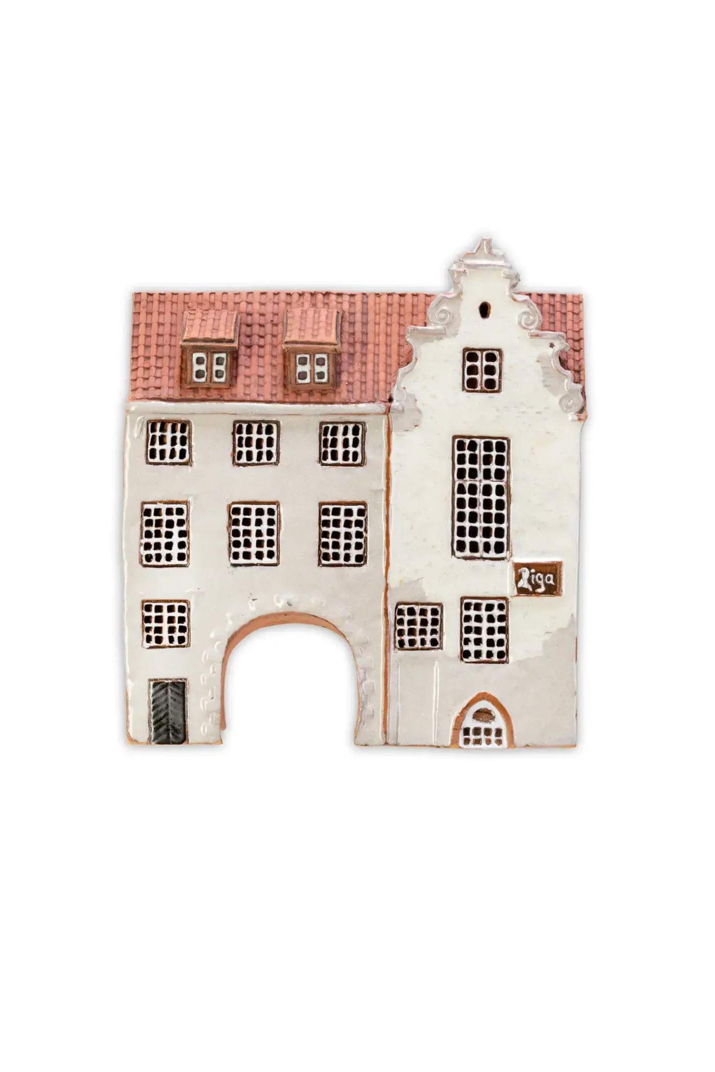 Ceramic plaque of original house in Riga LV 05 PL