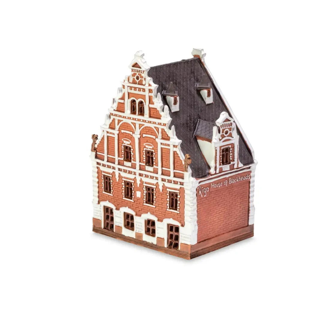 Handgemachte keramische Miniatur, originalgetreue Kopie eines Gebäudes in Riga LV 11