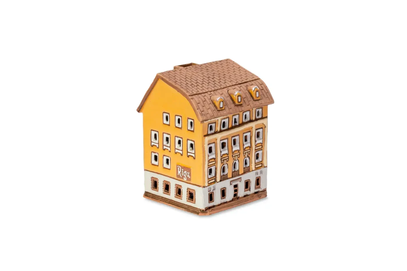 Ceramic miniature of the original house in Riga LV 18 mini