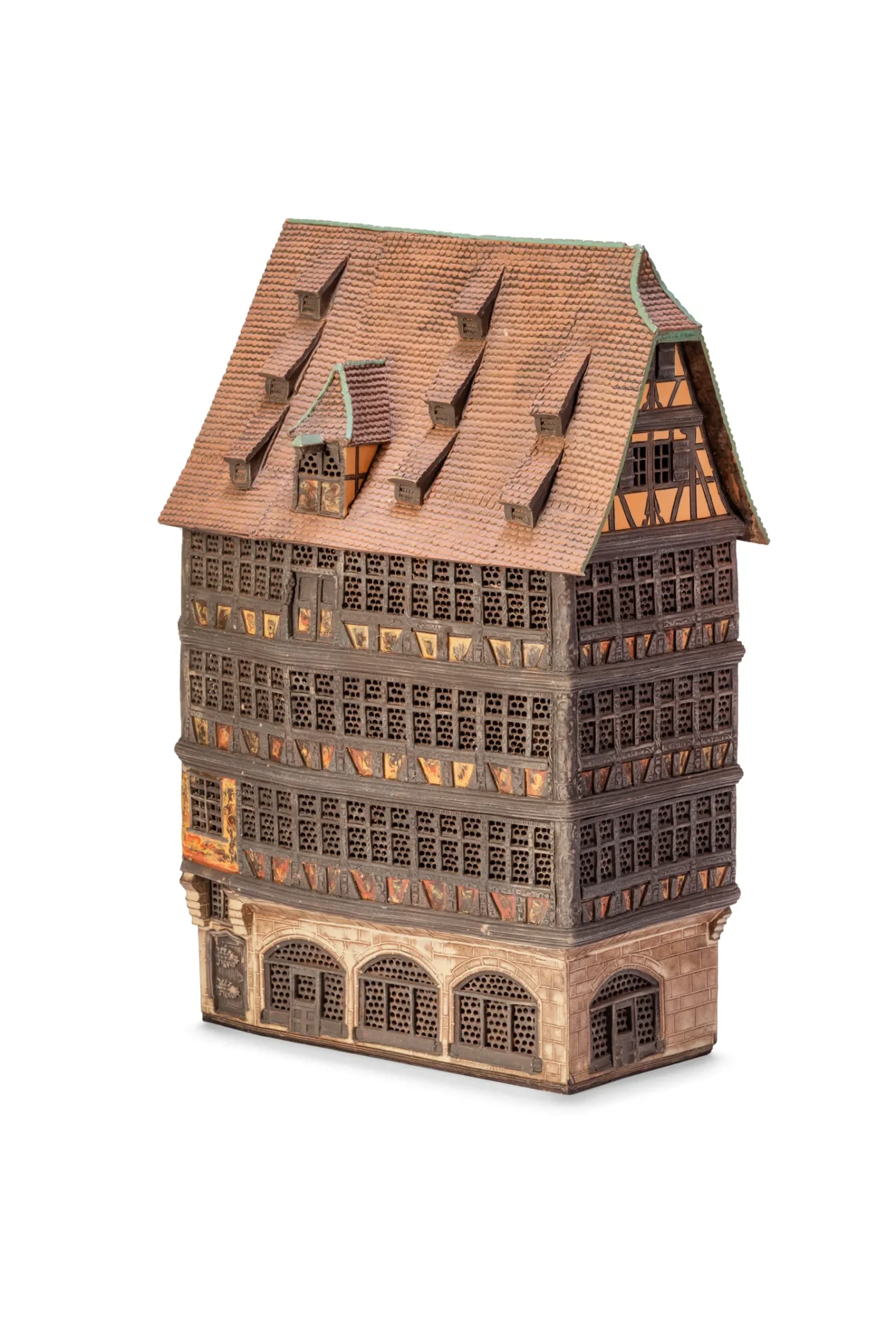 Ceramic miniature of the Kammerzell House in Alsace ALS 184