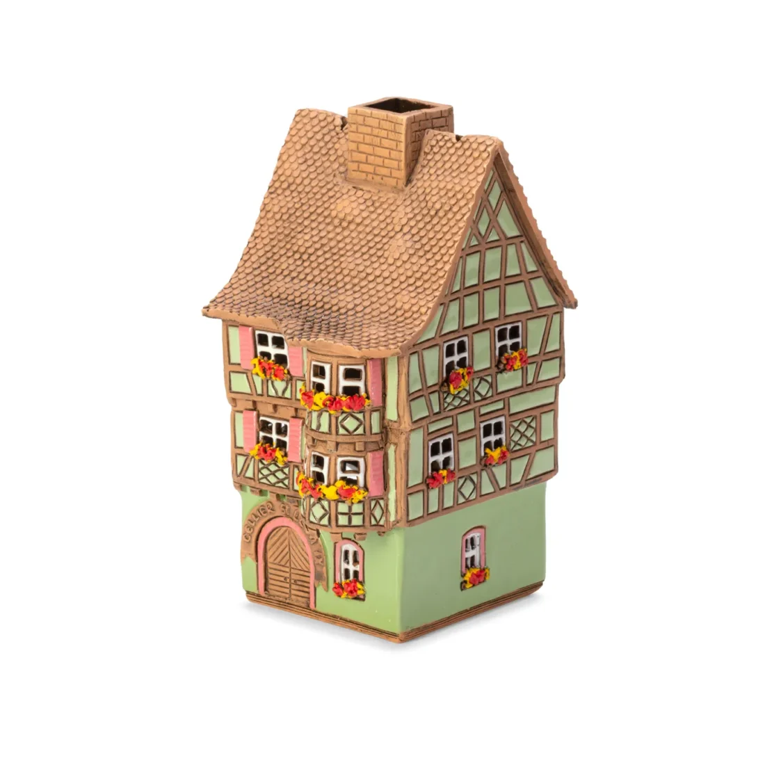 Ceramic miniature of original house in Alsace ALS 186 A 2