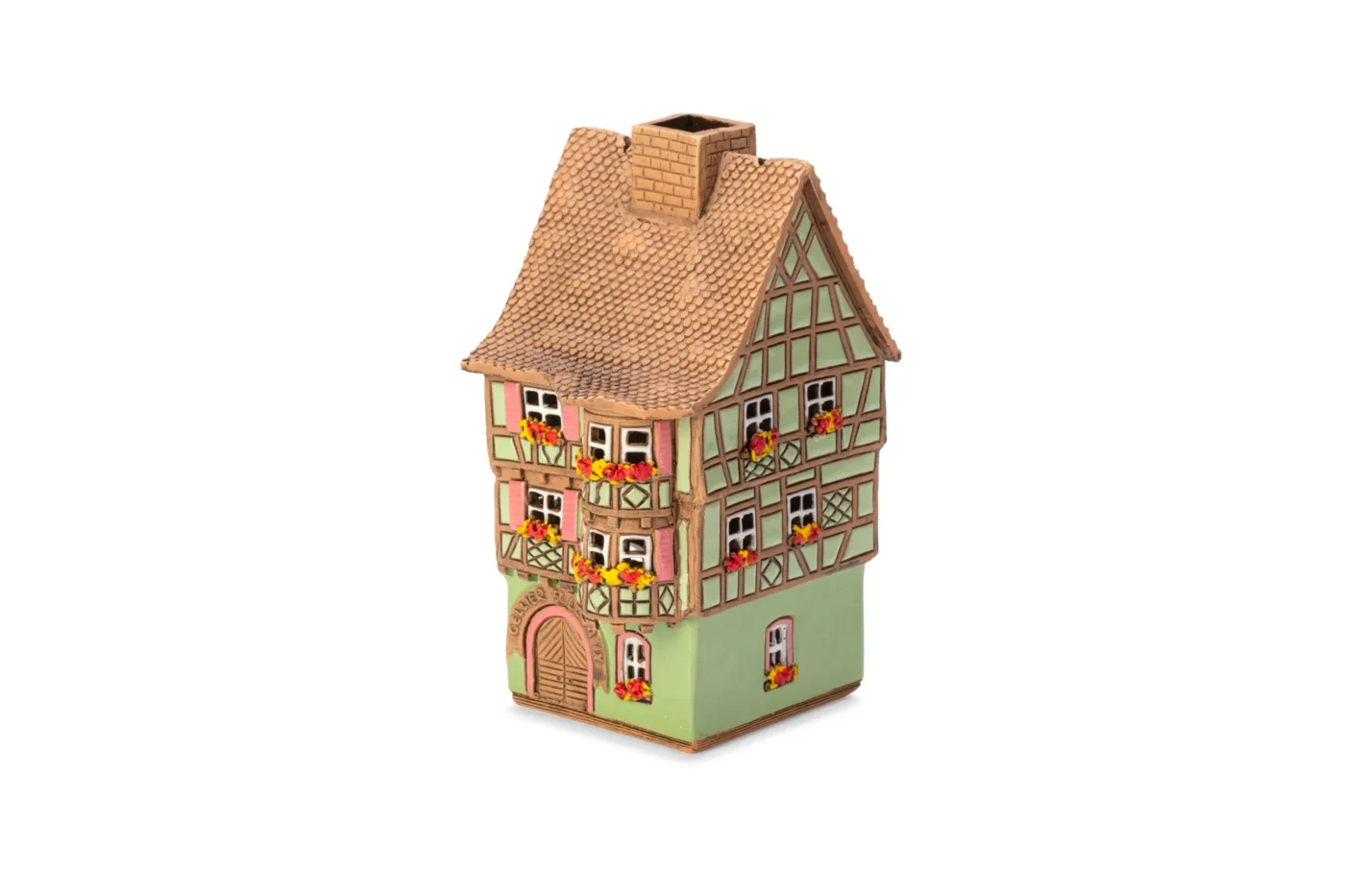 Ceramic miniature of original house in Alsace ALS 186 A 2