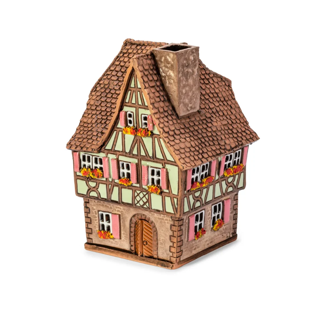 Ceramic miniature of original house in Alsace ALS 191 A3