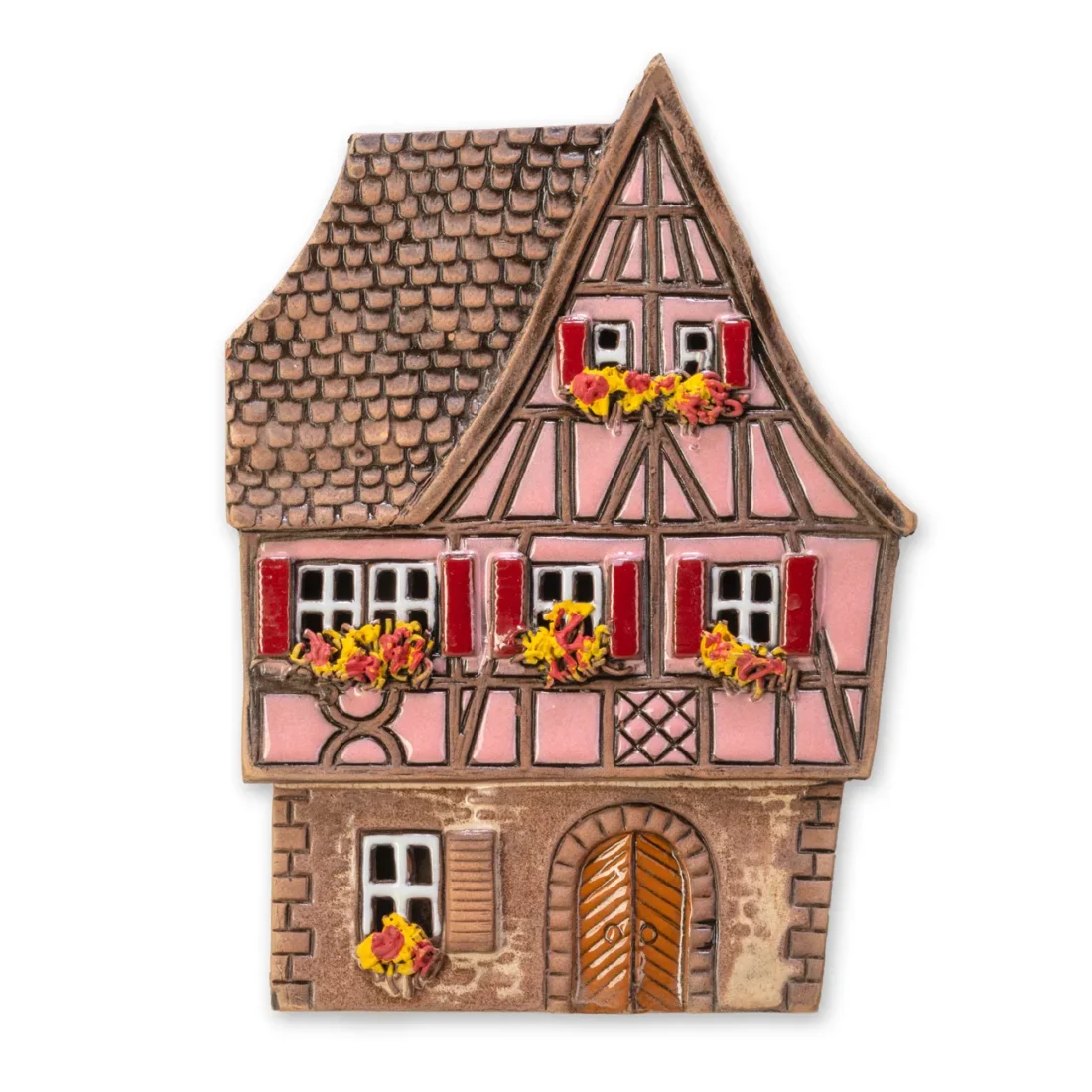 Ceramic plaque of original house in Alsace ALS 191 PL 1