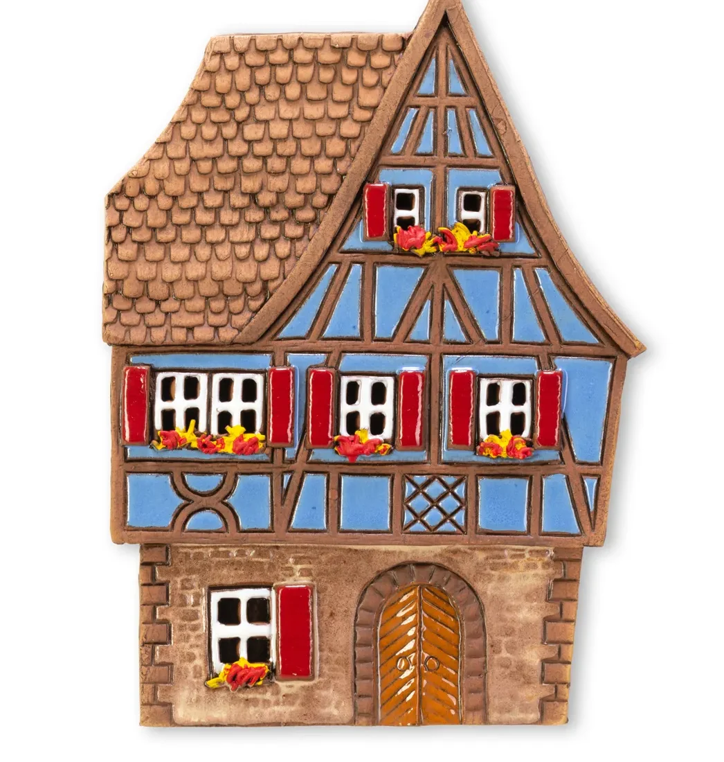 Ceramic plaque of original house in Alsace ALS 191 PL 2