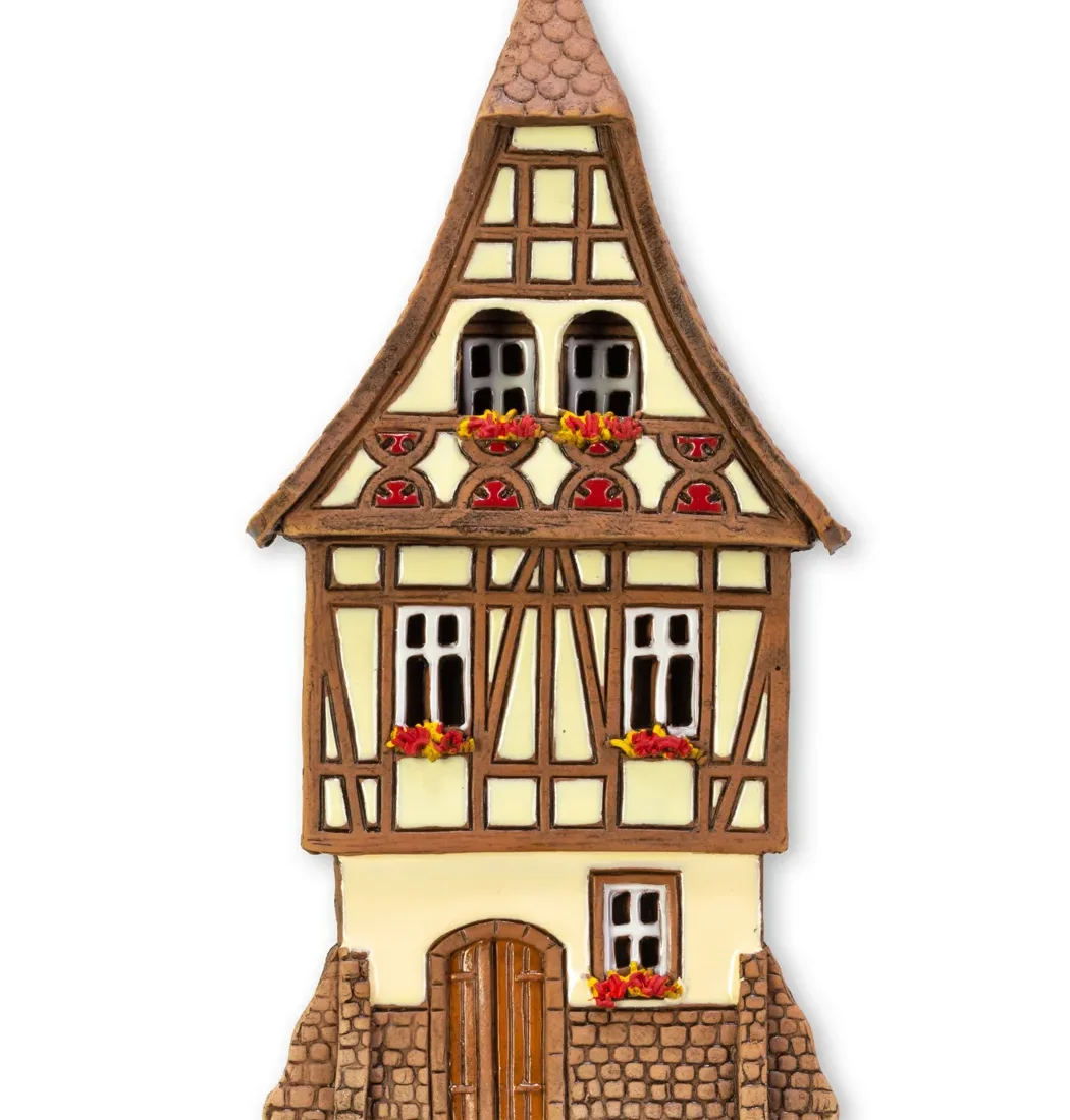 Ceramic plaque of original house in Alsace ALS 193 PL 1