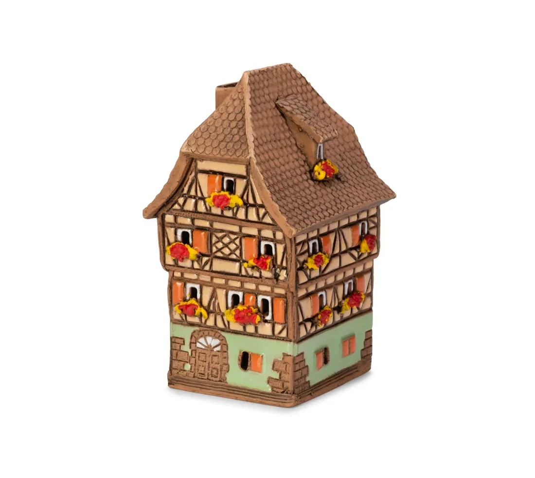 Ceramic miniature of original house in Alsace ALS 194 MINI 1