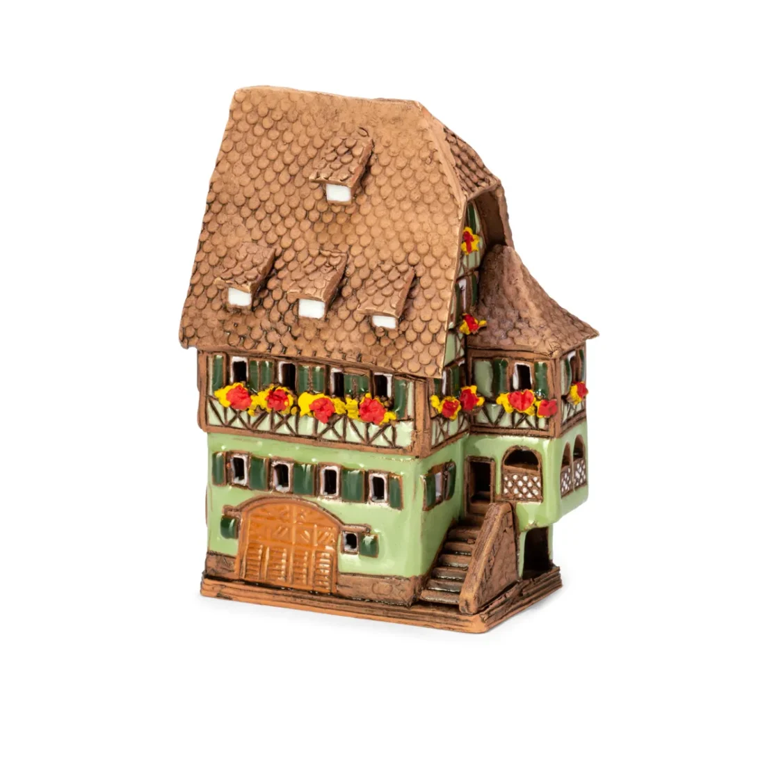 Ceramic miniature of original house in Alsace ALS 227 MINI 1