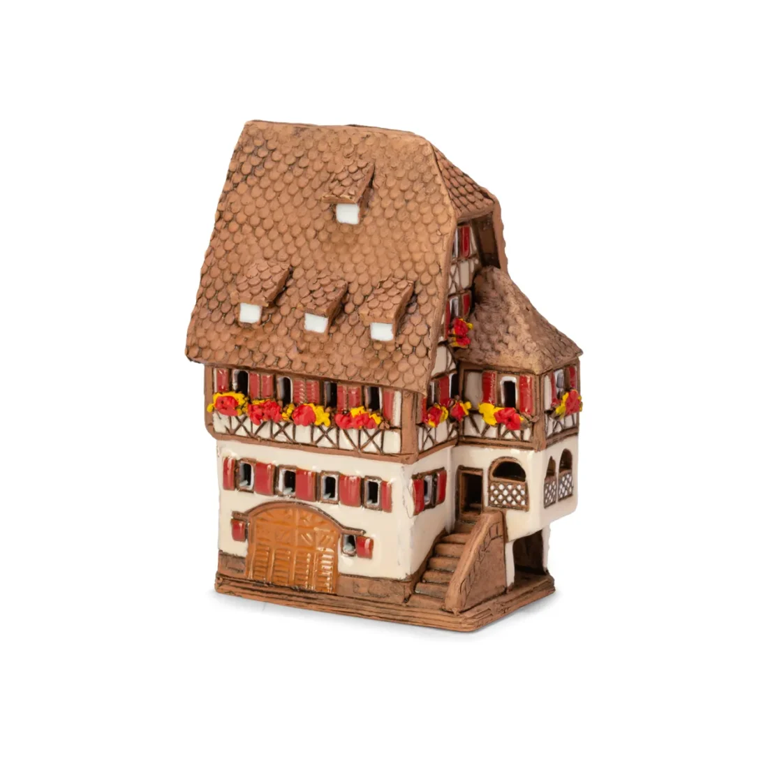 Ceramic miniature of original house in Alsace ALS 227 MINI 2