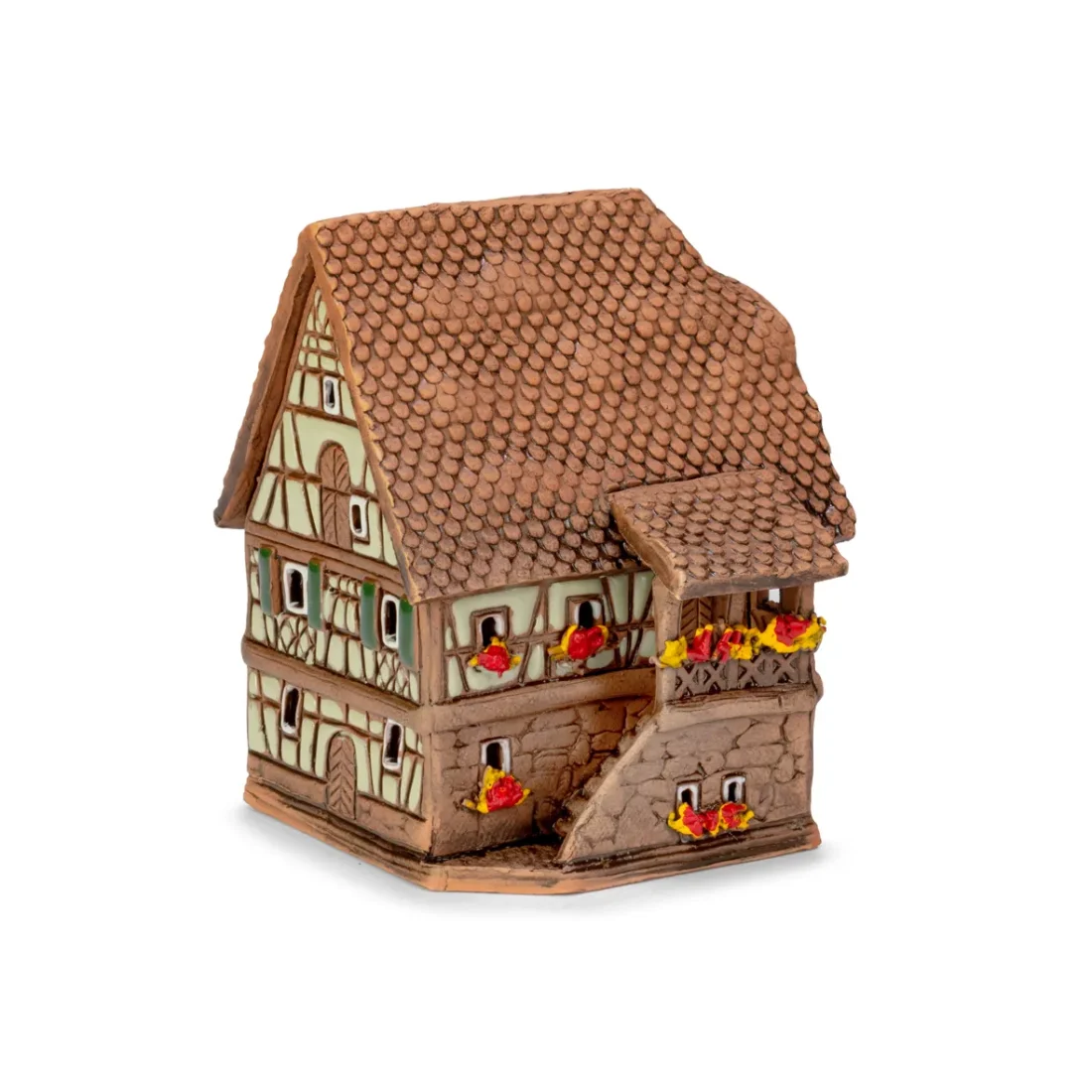 Ceramic miniature of original house in Alsace ALS 228 MINI 1