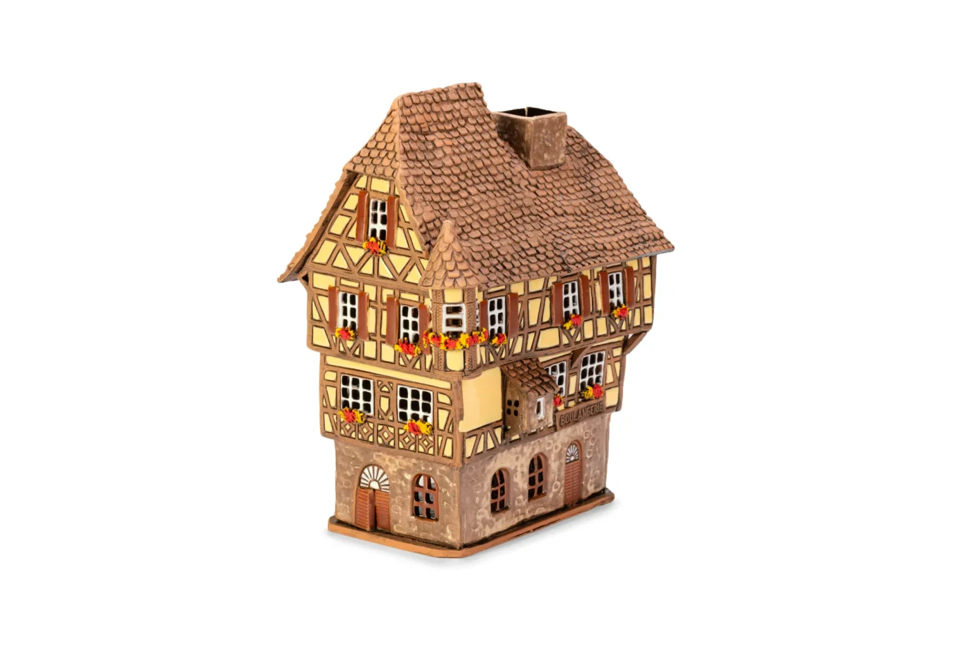 Ceramic miniature of original house in Alsace ALS 243 A 2