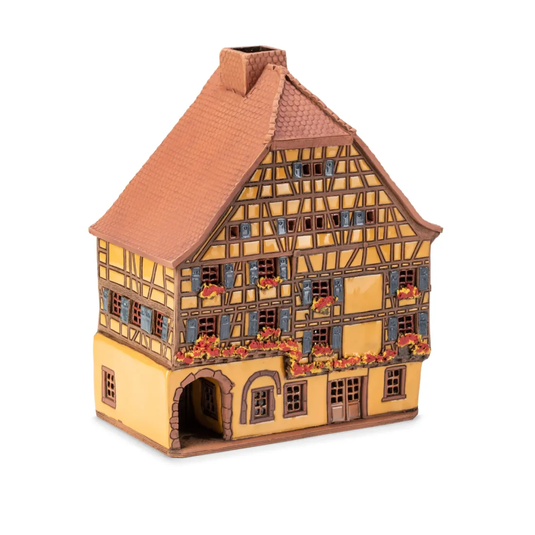 Ceramic miniature of original house in Alsace ALS 317 A