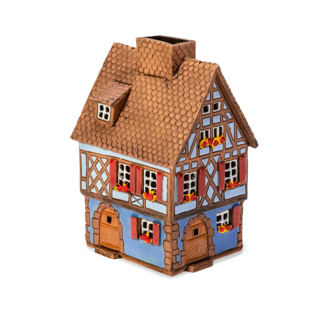 Ceramic miniature of original house in Alsace ALS 64 LA 2