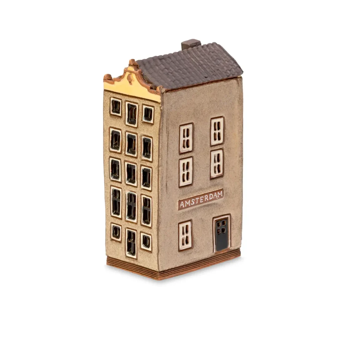 Ceramic miniature of original house in Amsterdam AMS 06 mini