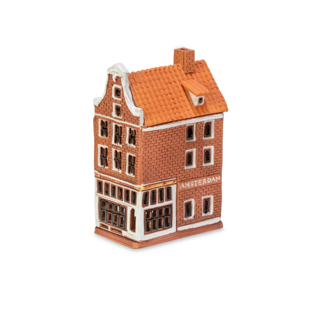 Ceramic miniature of original house in Amsterdam AMS 07 mini