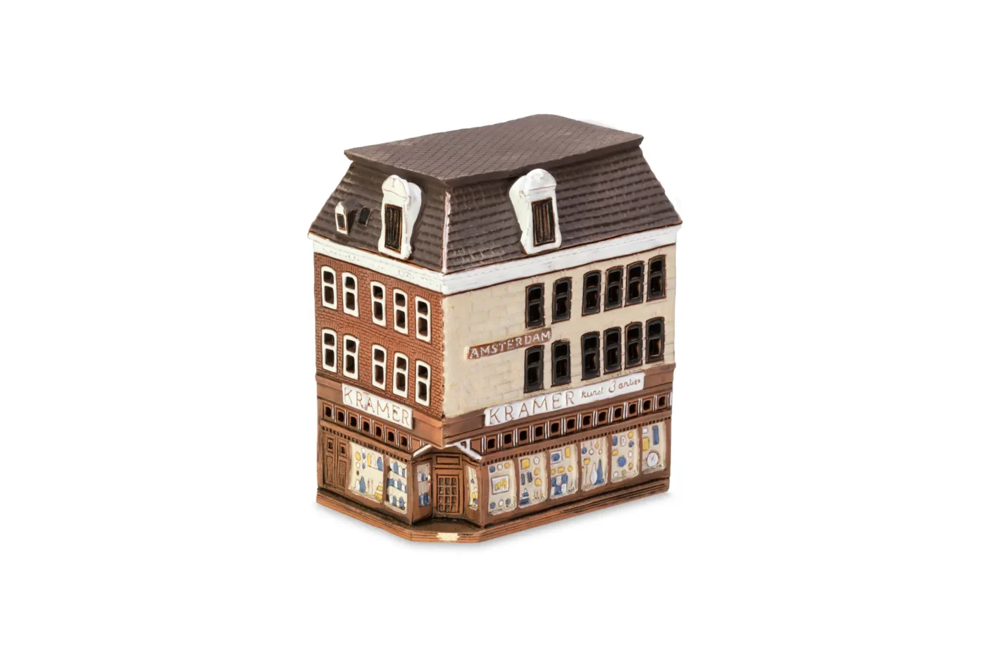 Ceramic miniature of Kramer kunst & antiek shop in Amsterdam AMS 08 mini