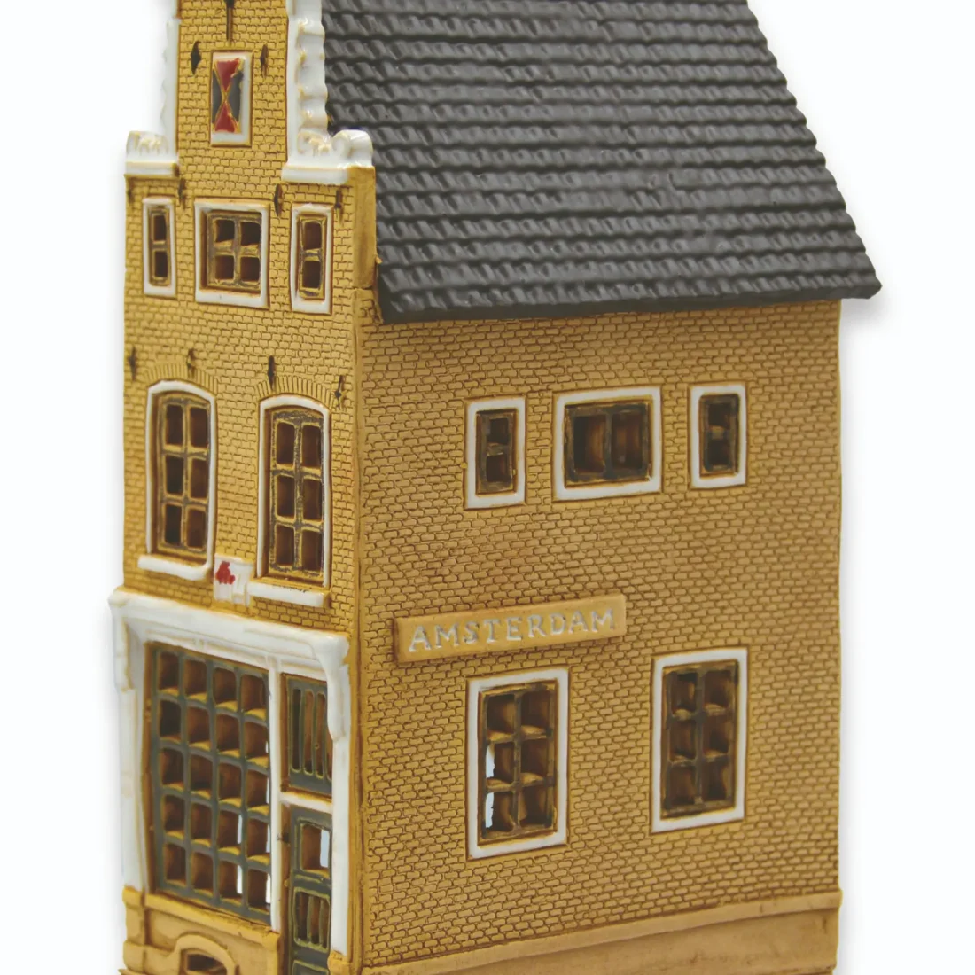 Ceramic miniature of original house in Amsterdam AMS 09