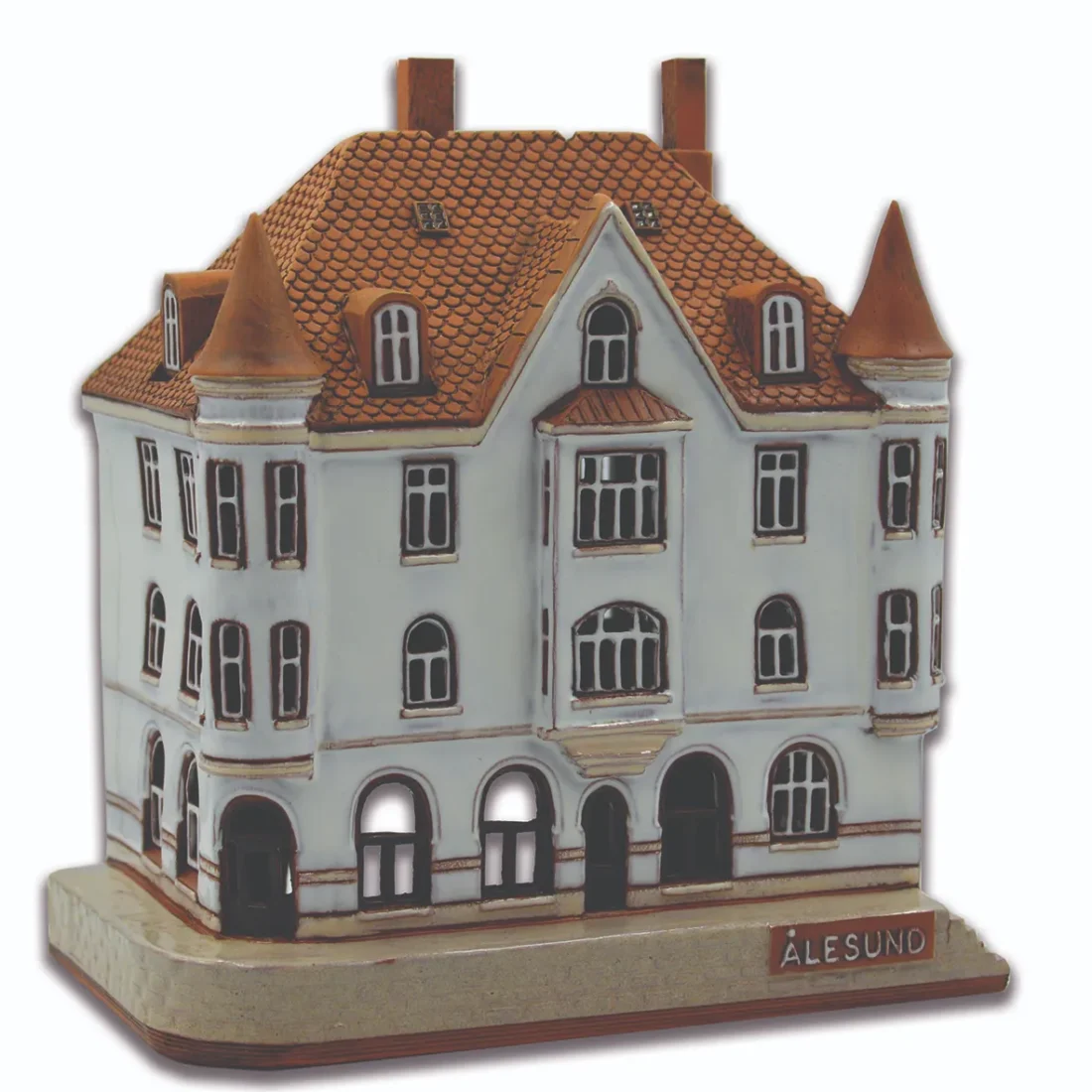 Ceramic miniature of original house in Alesund A 01