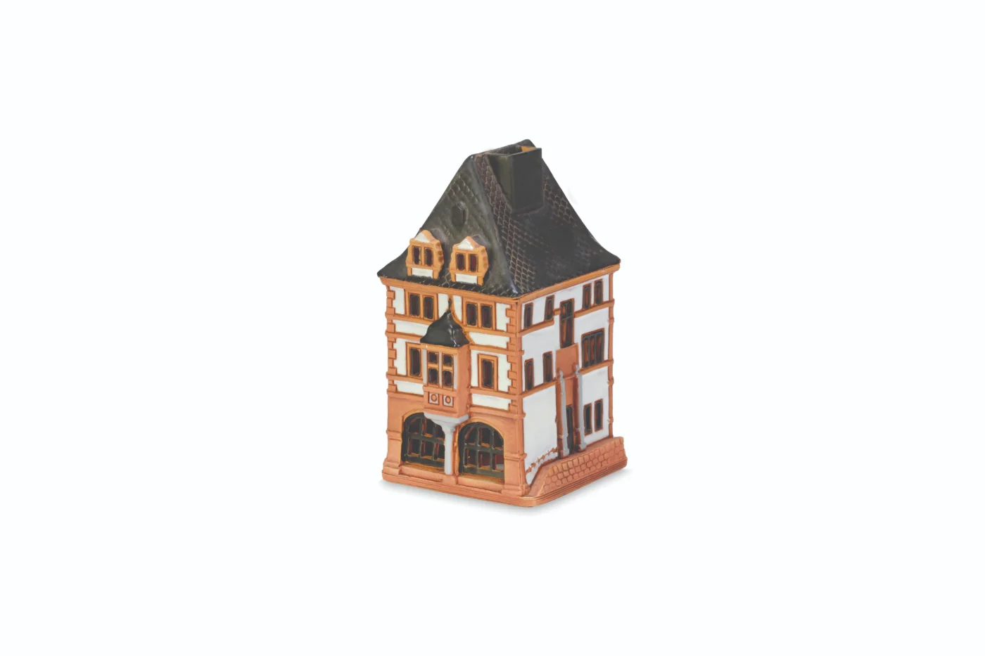Ceramic miniature of medieval market square of Bernkastel-Kues in Moselle valley BKK 03 MINI