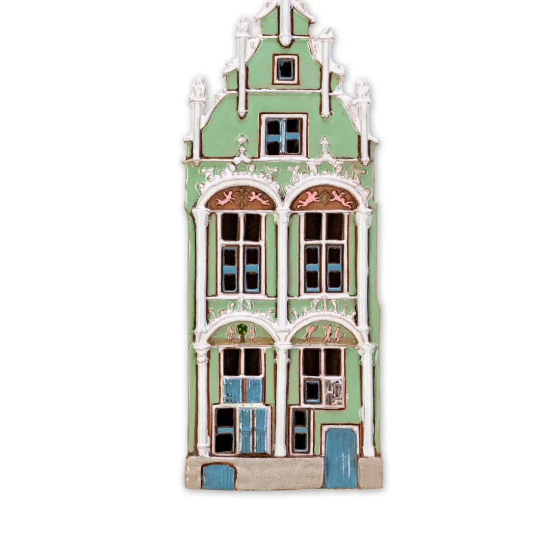 Ceramic plaque of original house in Mechelen BEL PL 22