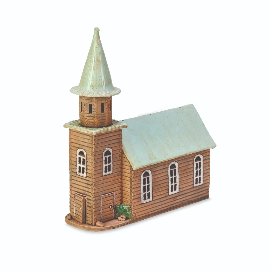 Ceramic miniature of a fantasy church CHJ 201