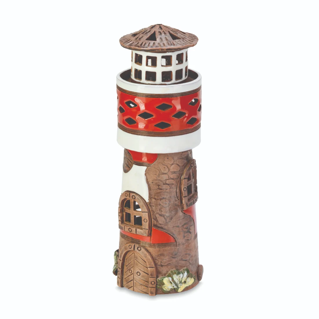 Ceramic miniature of a fantasy lighthouse CHJ 29