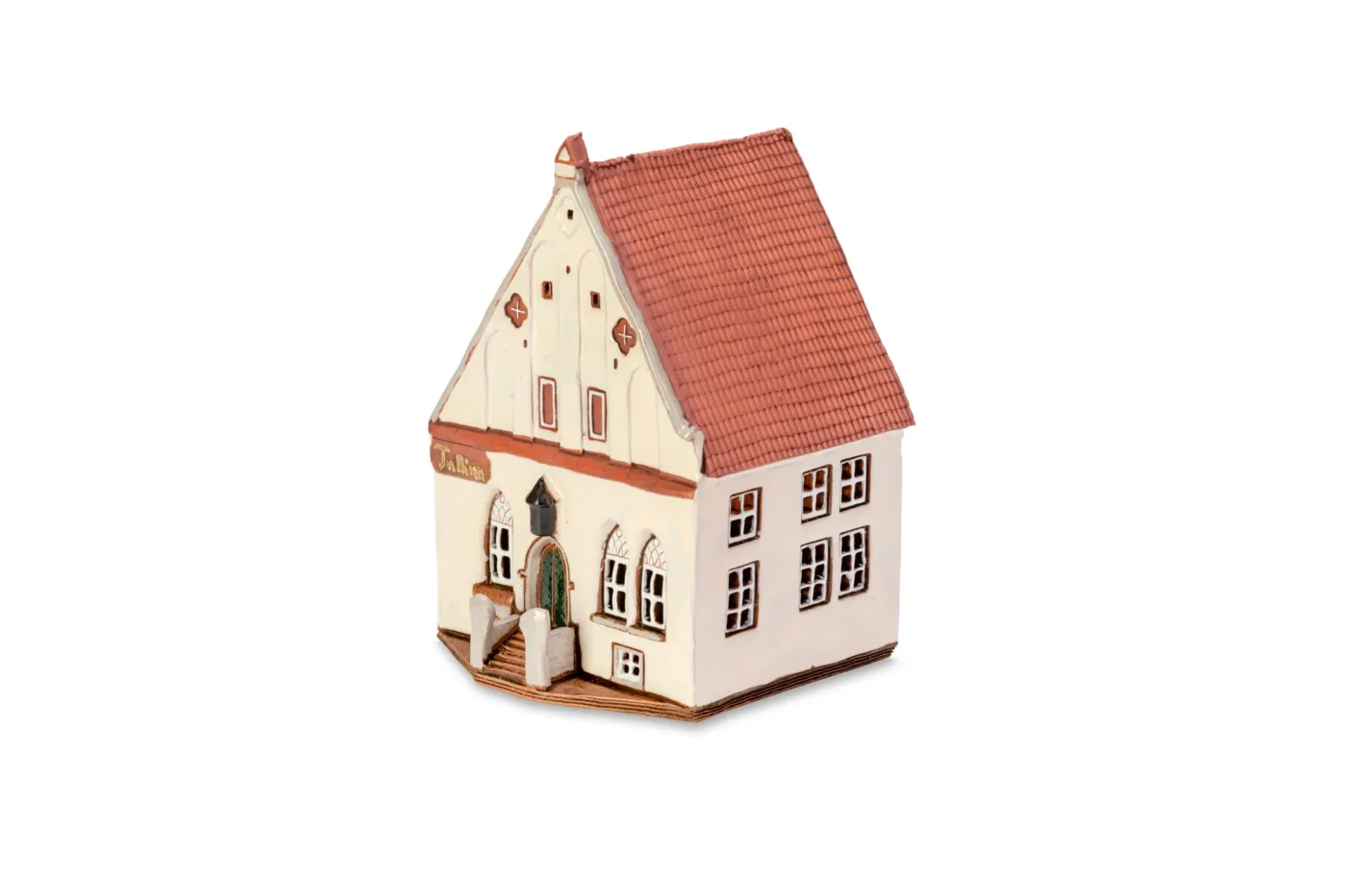 Handgemachte keramische Miniatur, originalgetreue Kopie eines Gebäudes in Tallinn TALL 18