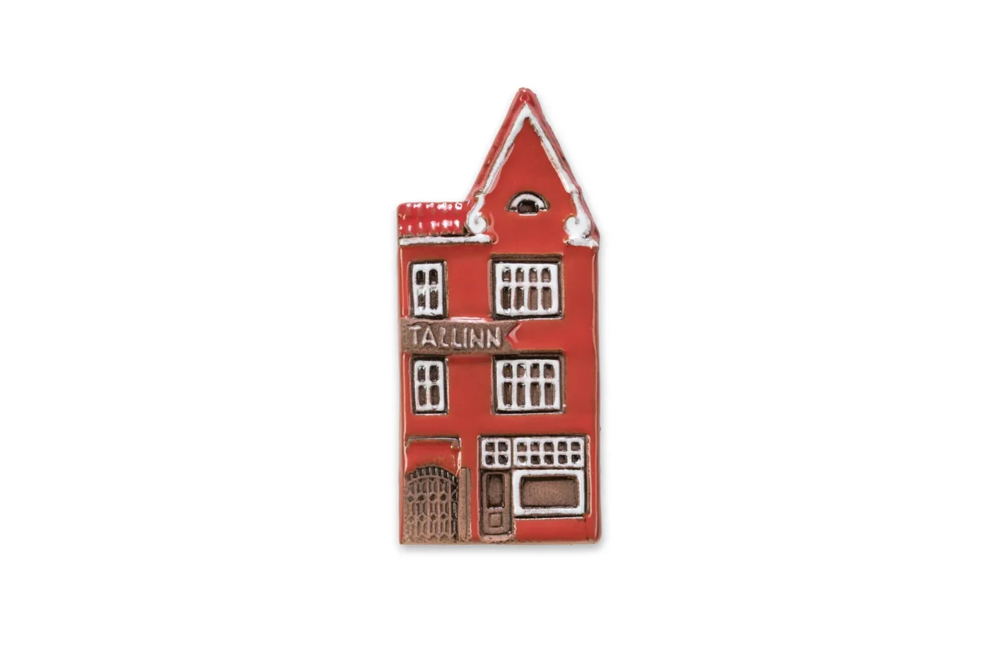 Ceramic magnet of Trojka restaurant in Tallinn TALL M 14