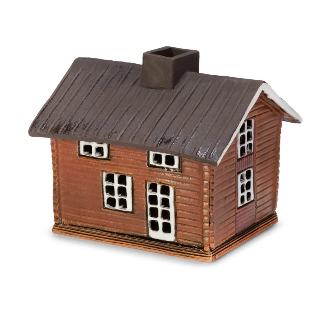 Ceramic miniature of original house in Porvoo FIN MINI 04