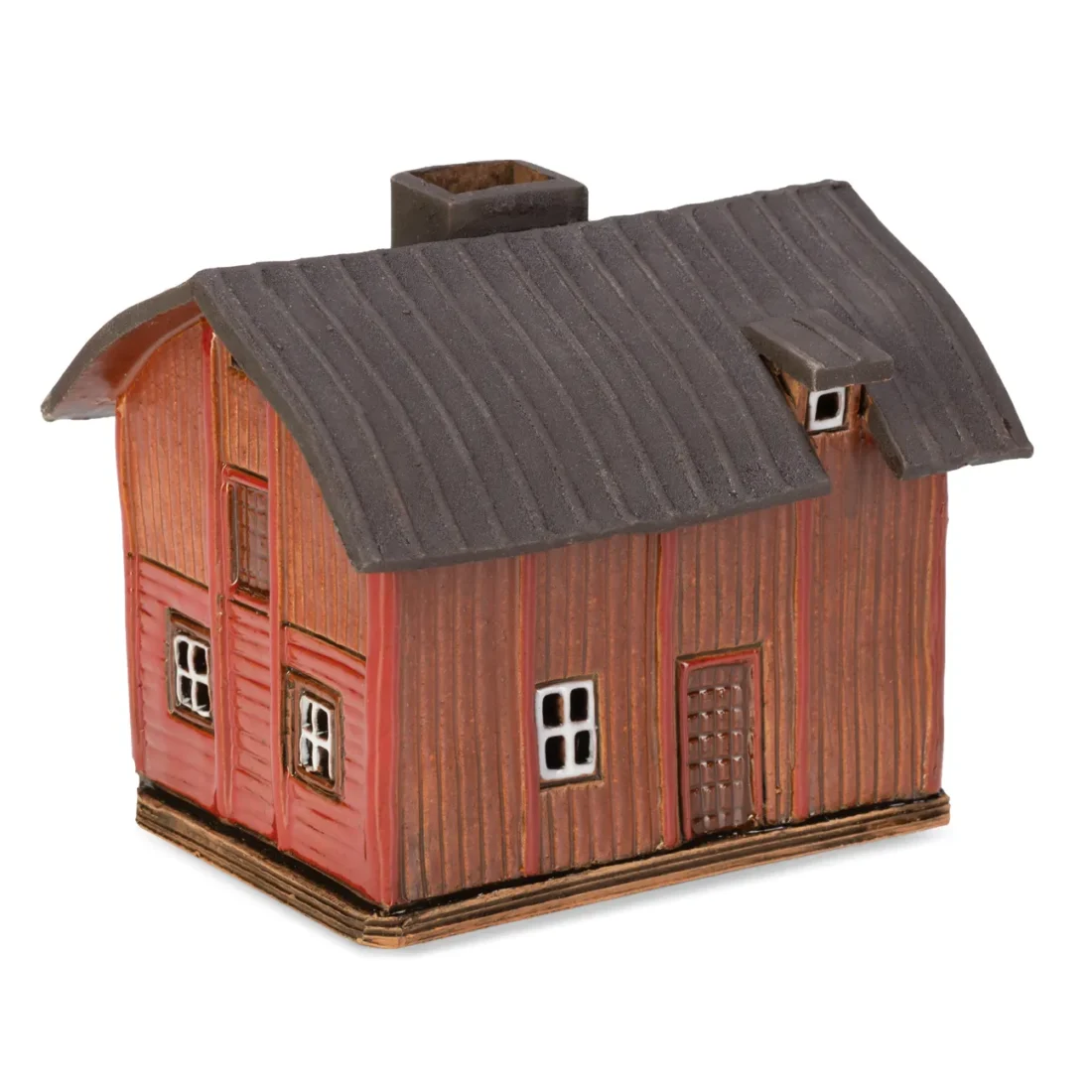 Ceramic miniature of original house in Porvoo FIN MINI 05