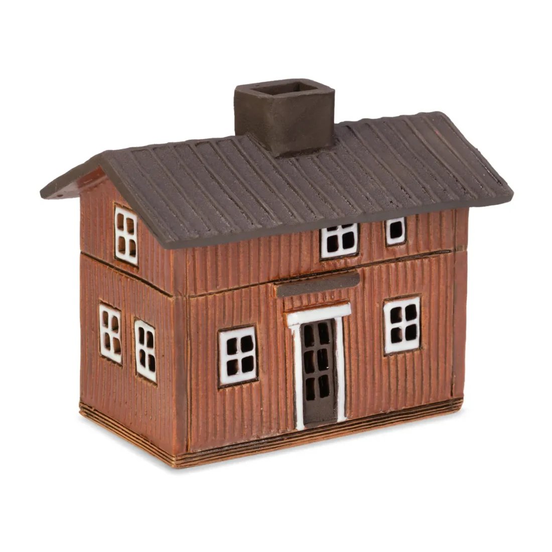 Ceramic miniature of original house in Porvoo FIN MINI 06