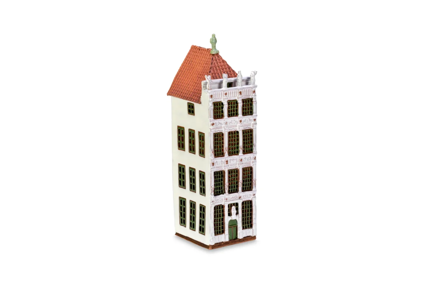 Handgemachte keramische Miniatur, originalgetreue Kopie eines Gebäudes in Danzig GD 06