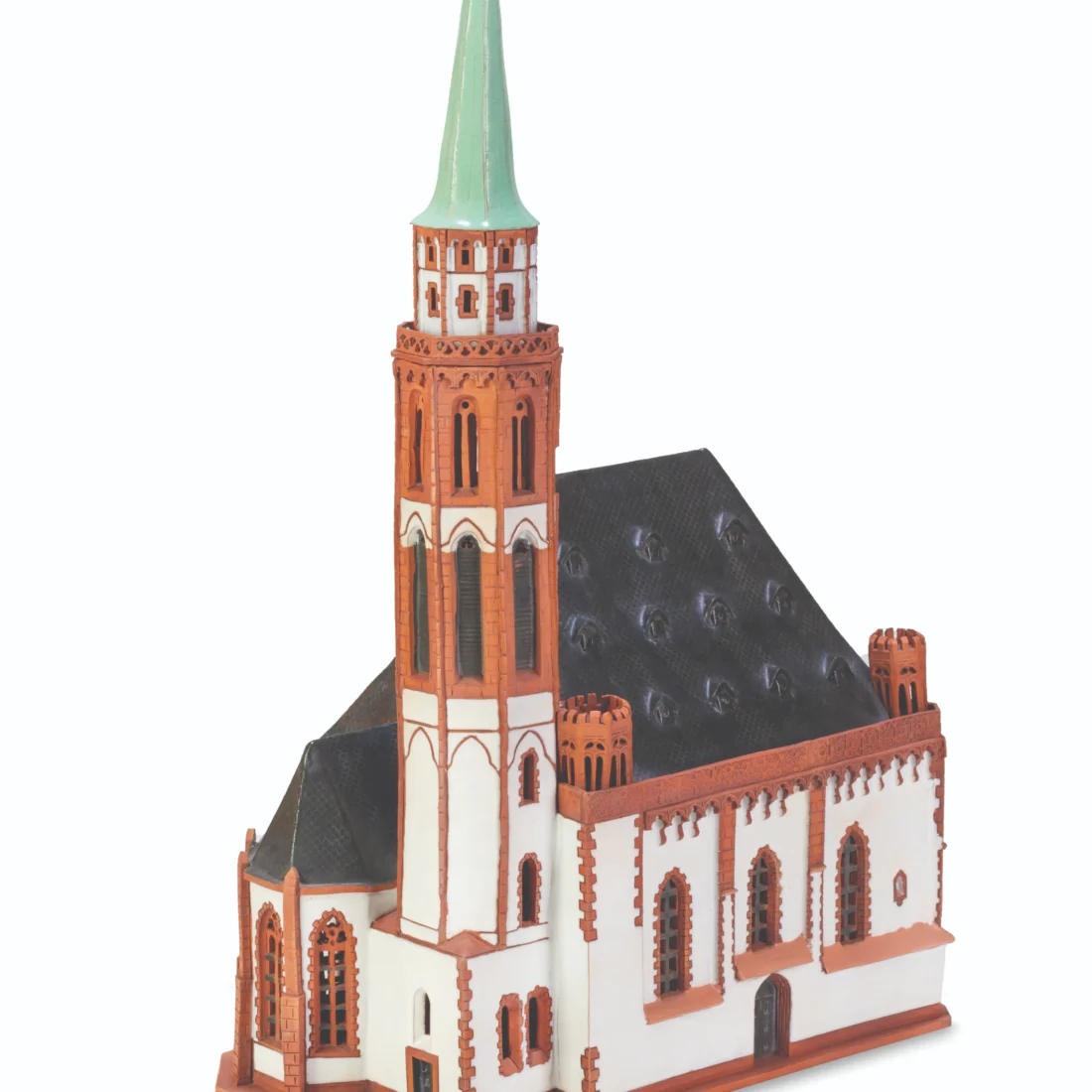Ceramic miniature of Nikolajkirche in Frankfurt am Main MOD 228