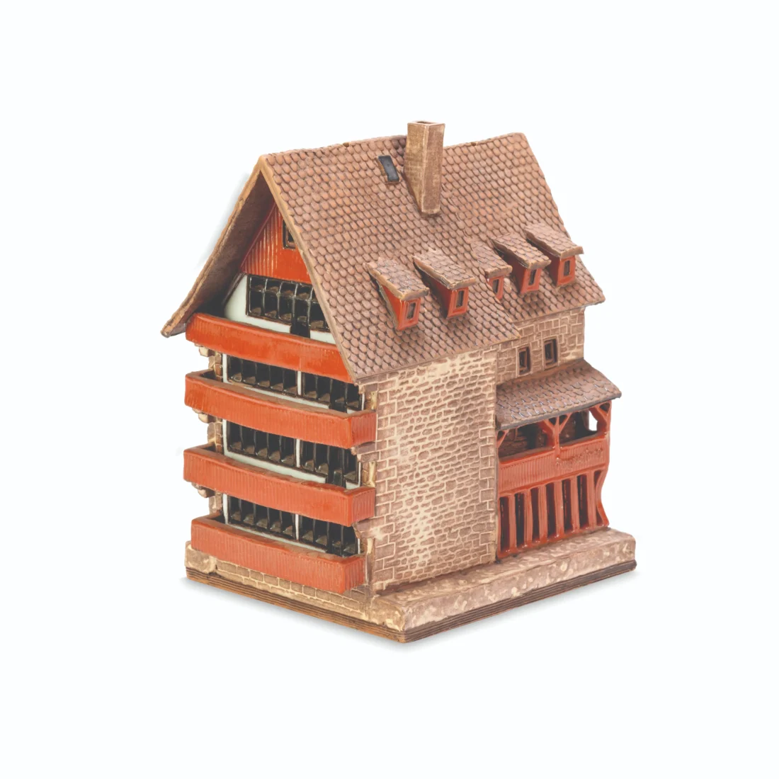 Ceramic miniature of original house in Erfurt MOD 581