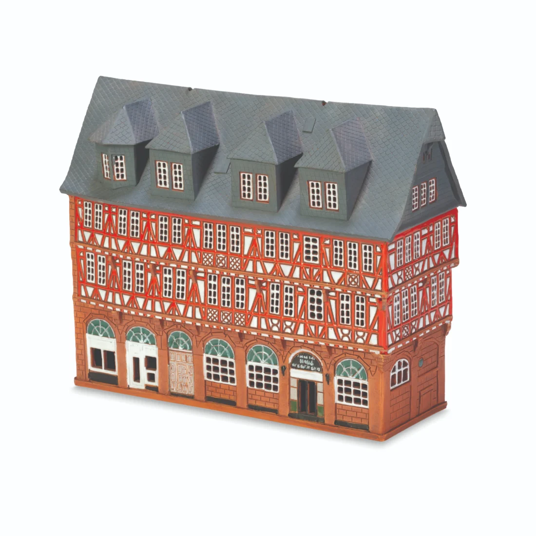 Ceramic miniature of original house in Frankfurt am Main MOD 596