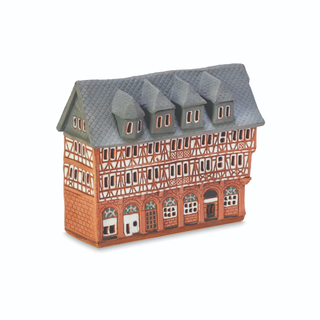 Ceramic miniature of original house in Frankfurt am Main MOD 596 MINI