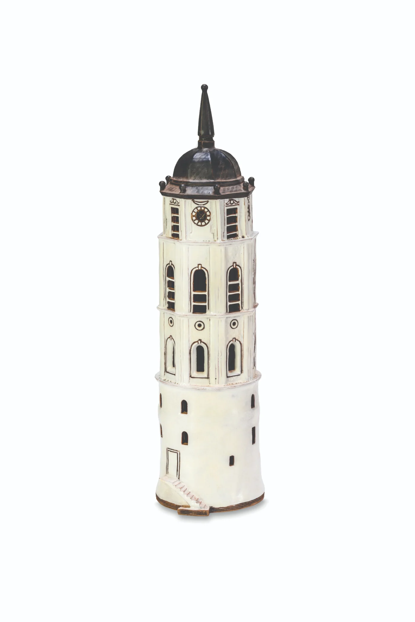 Ceramic miniature of the Bell tower in Vilnius LT 05