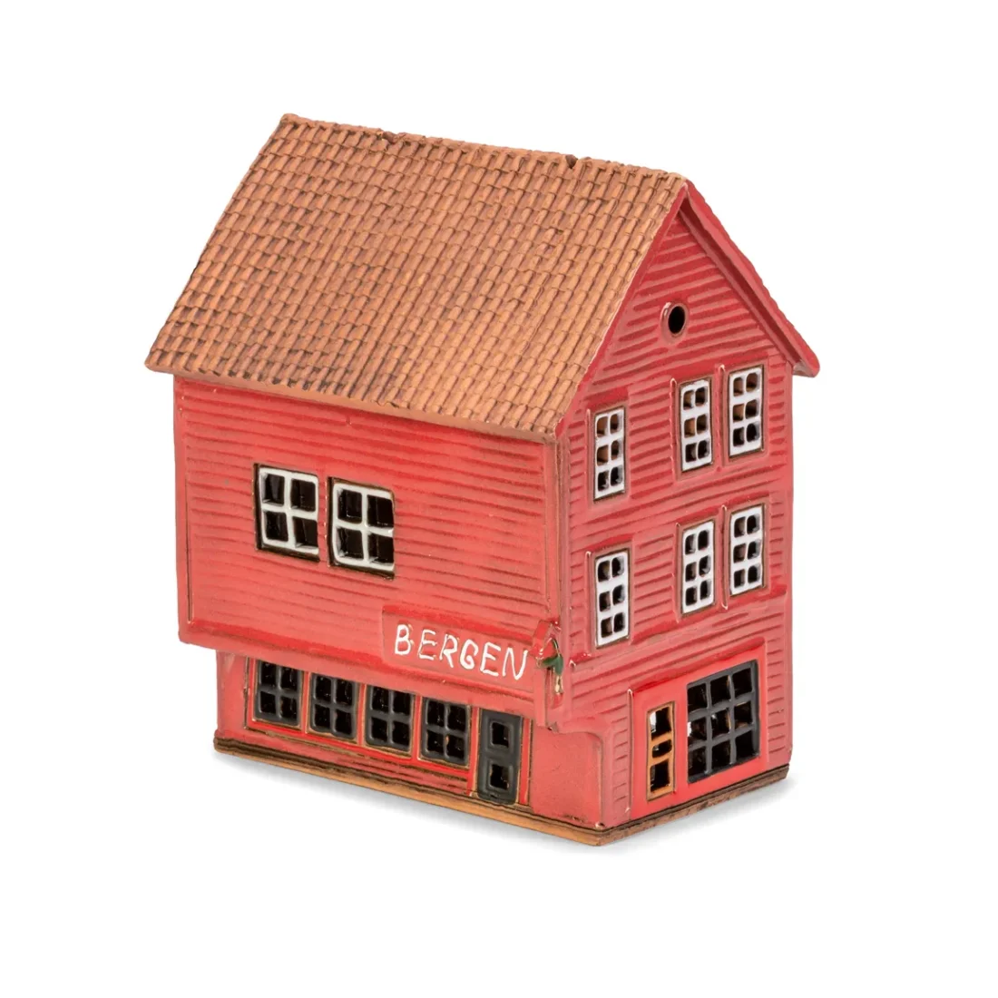 Ceramic miniature of original house in Bergen BER 07