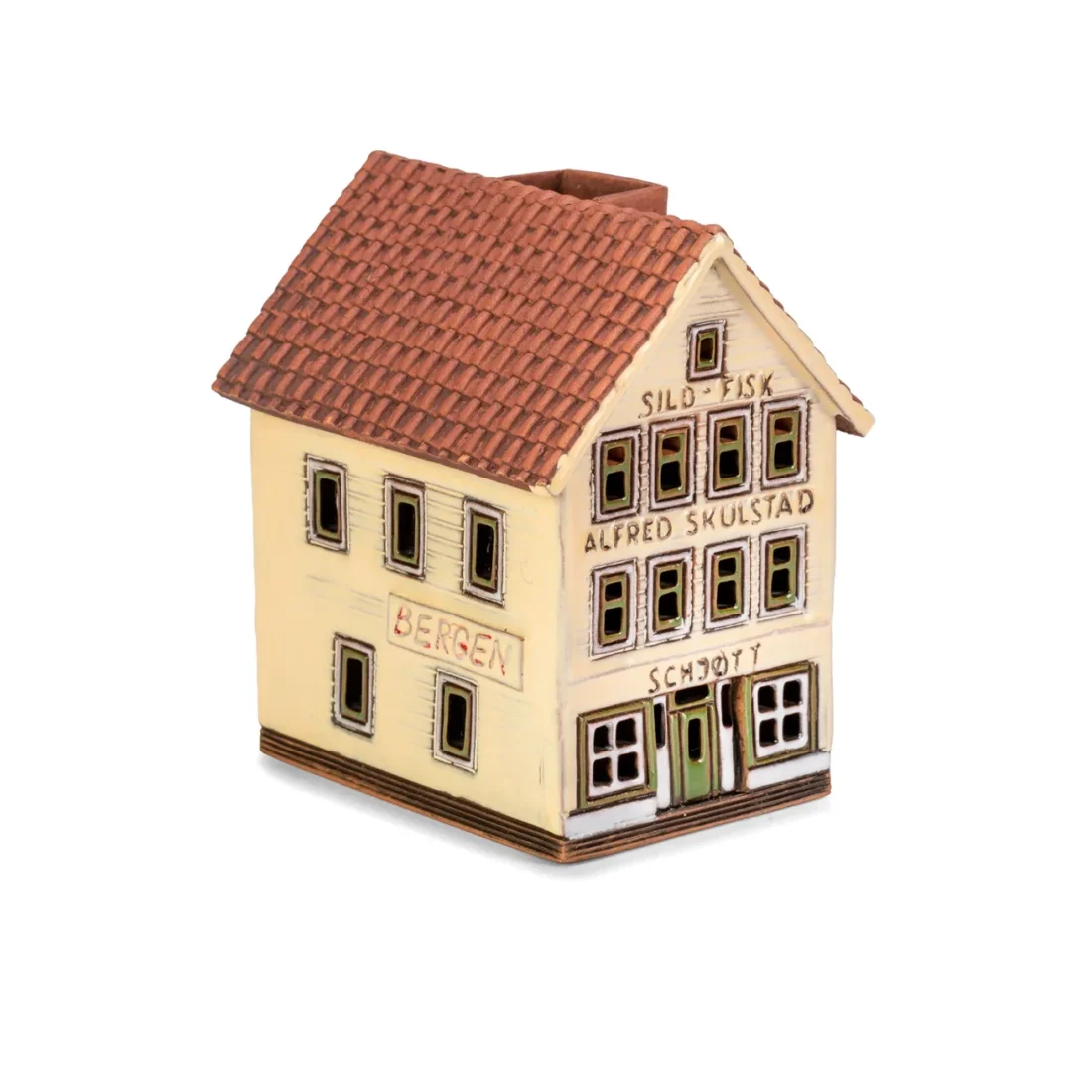 Ceramic miniature of original house in Bergen BER 08 mini