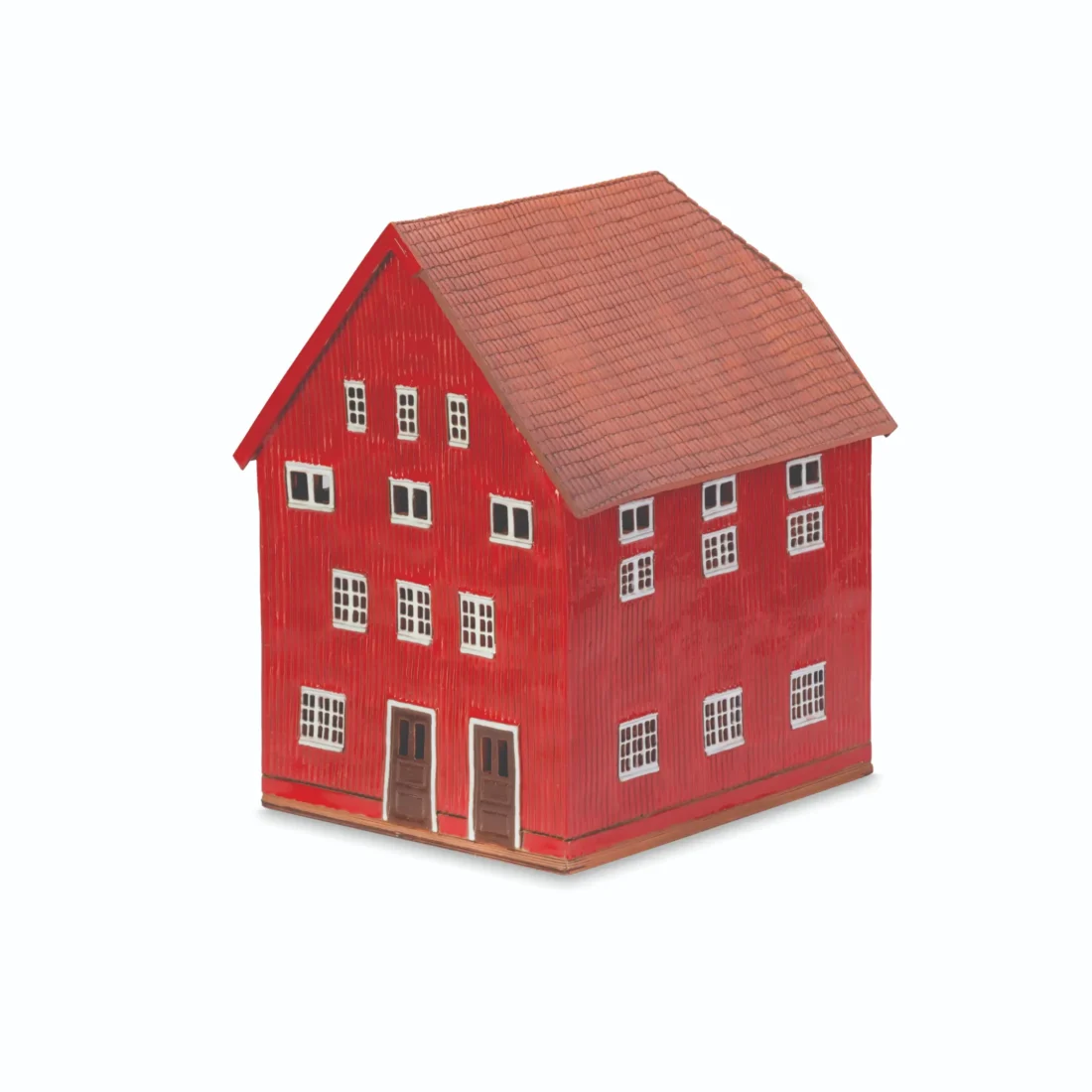 Ceramic miniature of original house in Trondheim. Large NOR 03 L