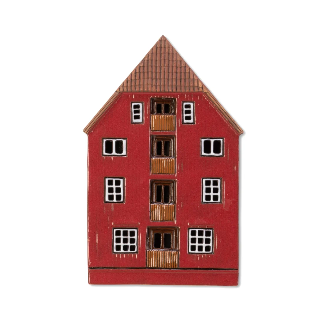 Ceramic plaque of original house in Trondheim NOR PL 03
