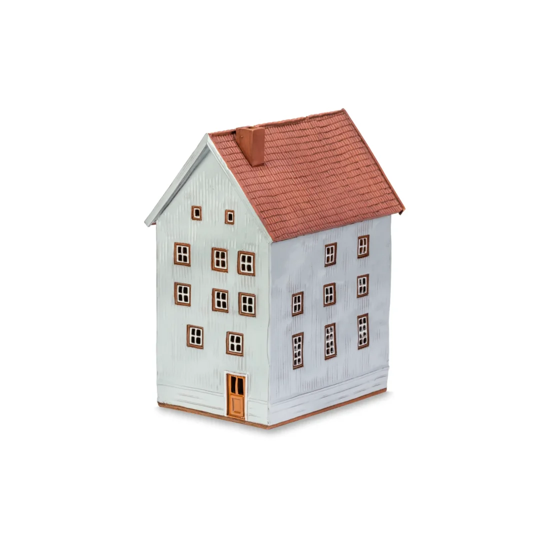 Ceramic miniature of original house in Trondheim. Large NOR 05 L